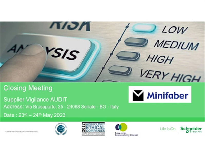 Minifaber e Schneider Electric insieme per un mondo più sostenibile