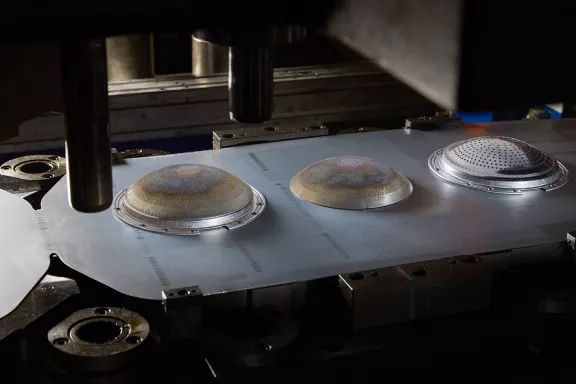 Minifaber fabrique des diffuseurs de flamme pour chaudières, un composant innovant pour les brûleurs des chaudières à condensation. Système de combustion intégré.